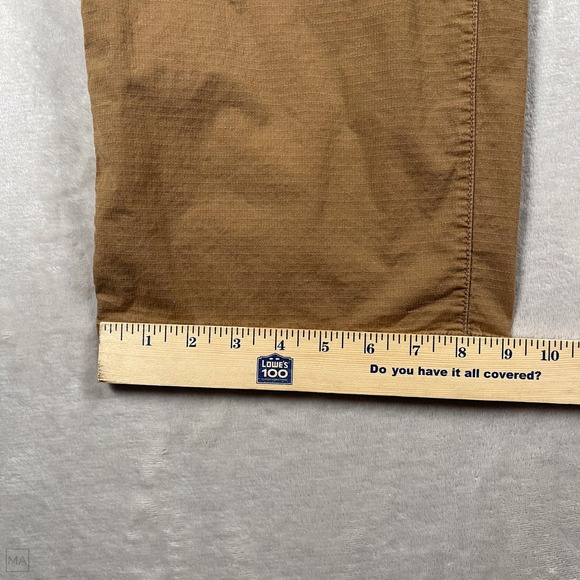 Vuori Women's Pants Ripstop Wide Leg Cropped Drawstring Outdoor L Brown - Picture 6 of 7